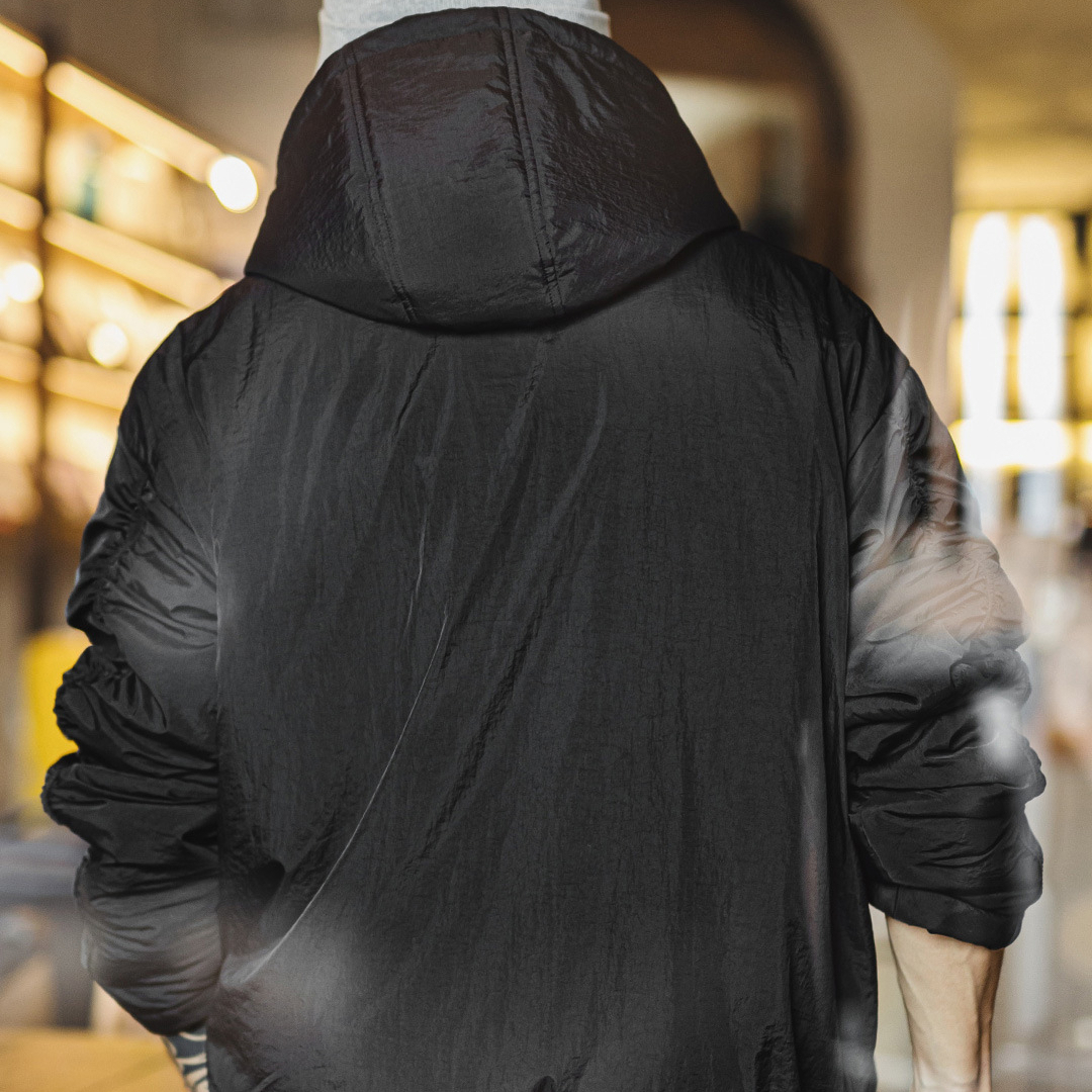 American Round Neck Hooded Commuting Warm Jacket