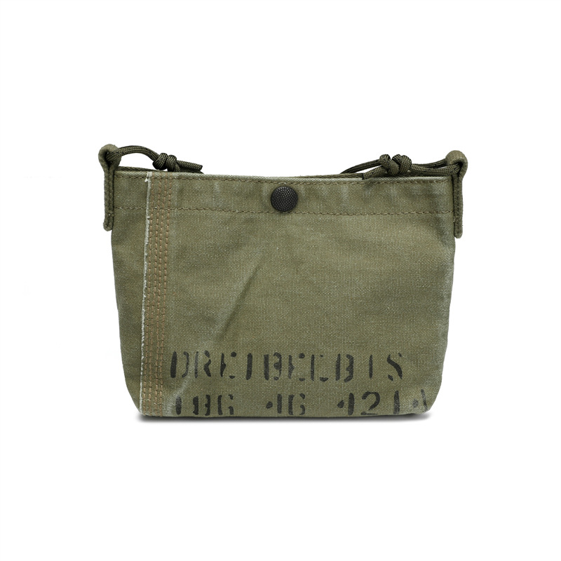 Washed vintage casual version fashionable canvas shoulder bag