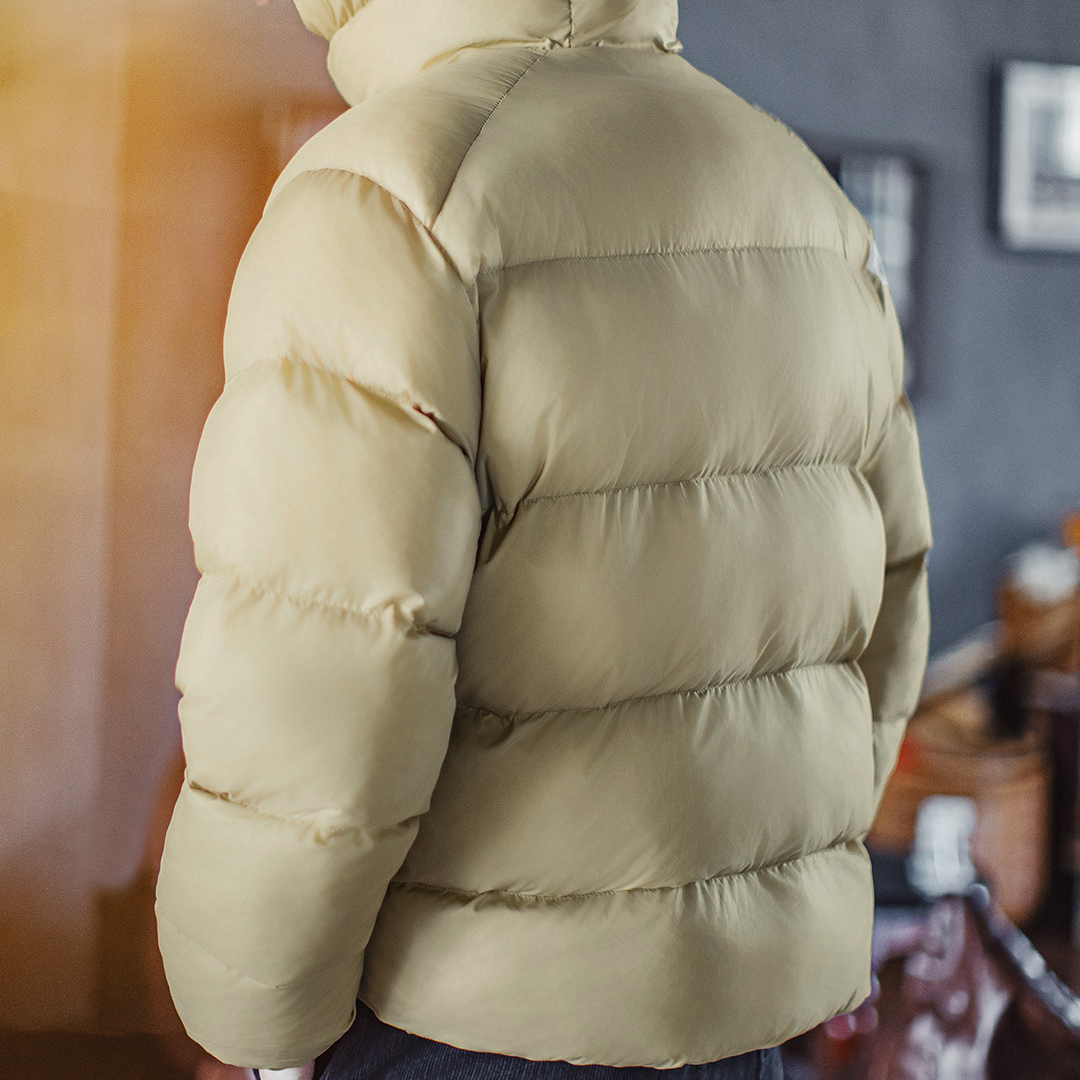 American Style Hooded Stand Up Collar Mountain Style Outdoor Short Jacket