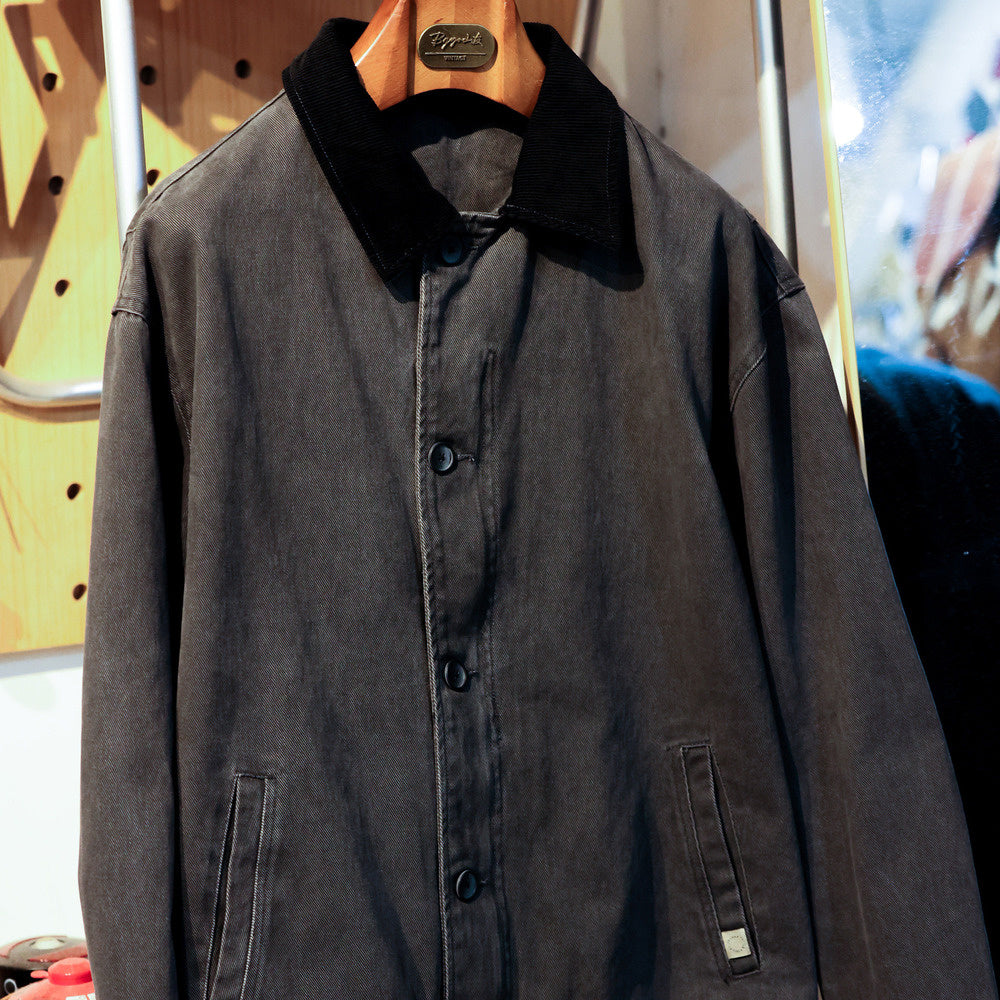 Vintage Classic N-1 Deck Suit Casual Jacket, Aged Enzyme Washed Coat