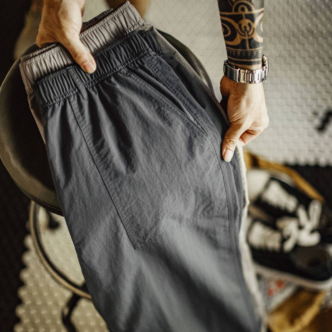 American Casual Men's Waterproof Thin Commuting Leg Tied Pants