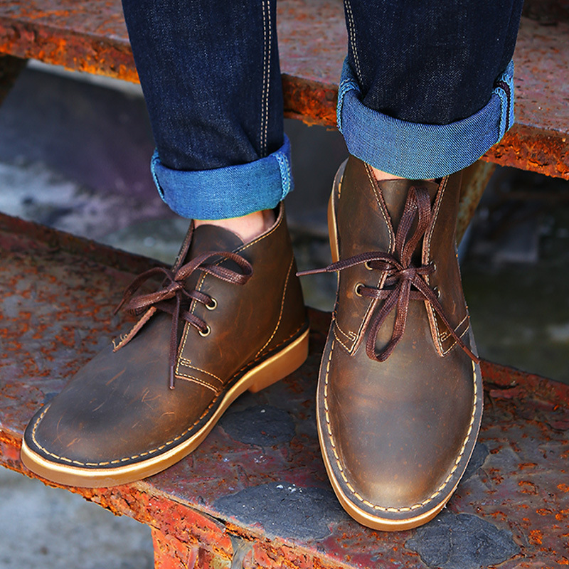 low top desert boots