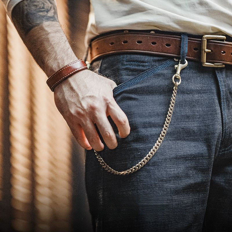 Madden Vintage Pepper Salt Raw Cow Denim Jeans Ami Click Denim Bareback Straight Legs