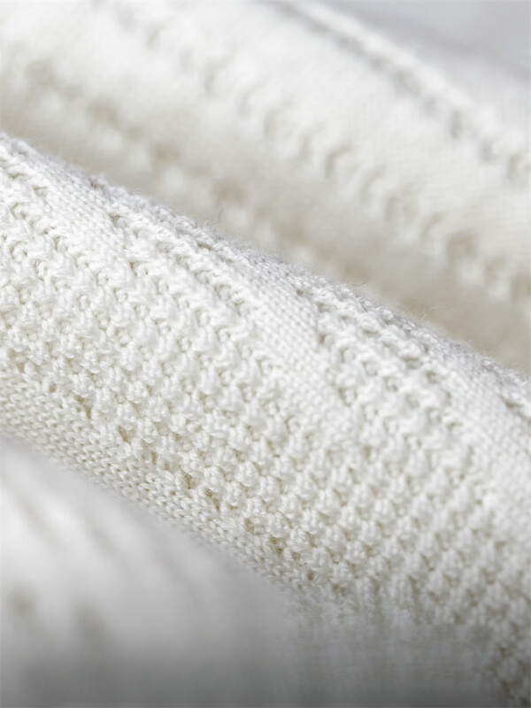 Madden jacquard knitted polo shirt preppy roll-neck pullover sweater