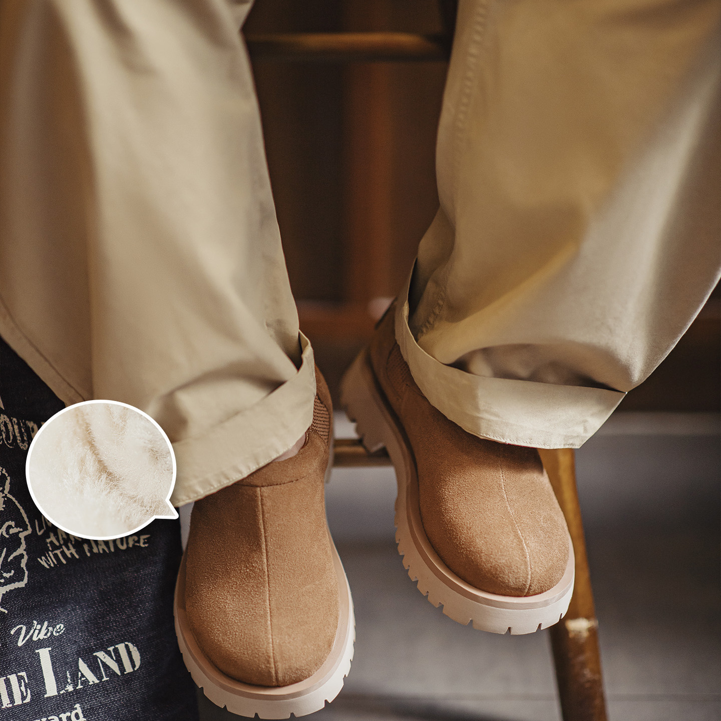 Retro Men'S 2025 Winter New Warm Thick Soled Casual Cotton Shoes