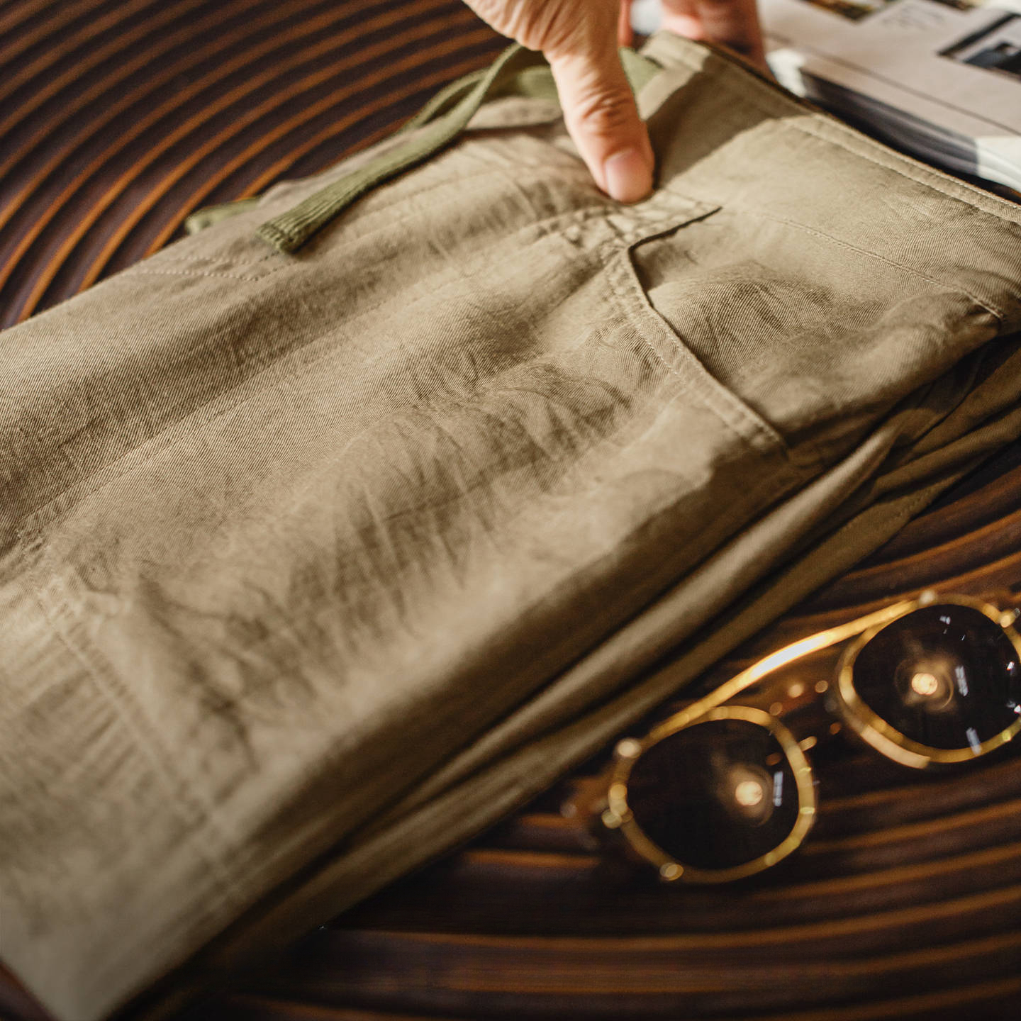 Old money style thin hanging Lyocell Tencel linen long pants