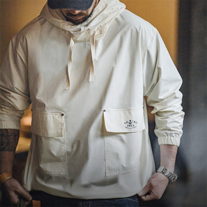 Maden Vintage SMOCK Deck Suit Sweater Outdoor Windproof Hooded Coat