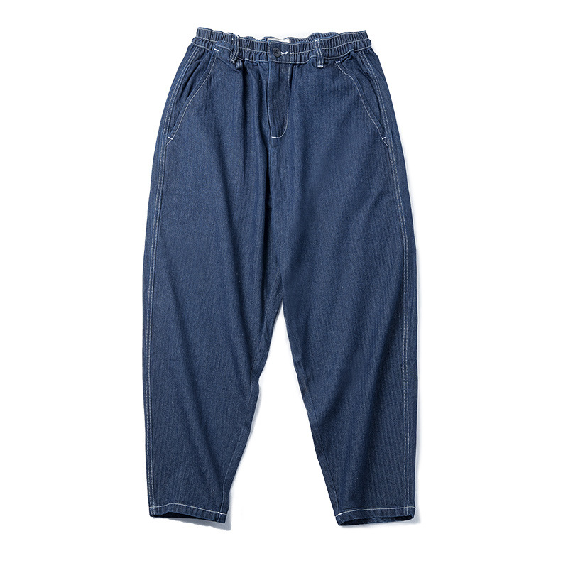 Maden Casual denim tapered jeans, loose radish leggings, lantern pants, Harlan pants