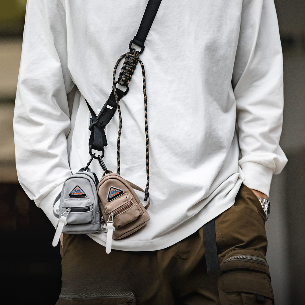 Maden Mountain Mini Functional Outdoor Cross-Body Shoulders Small Bag Waist Bag Key Earphone Card Holder