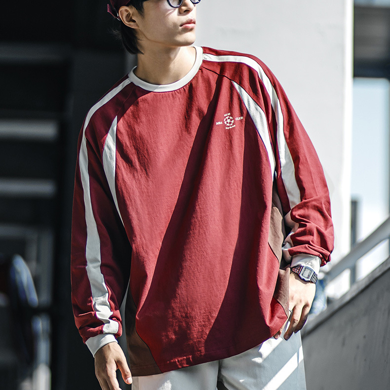 Vintage Arsenal Jersey Wine Red Pure Cotton Long Sleeved Sports T-Shirt