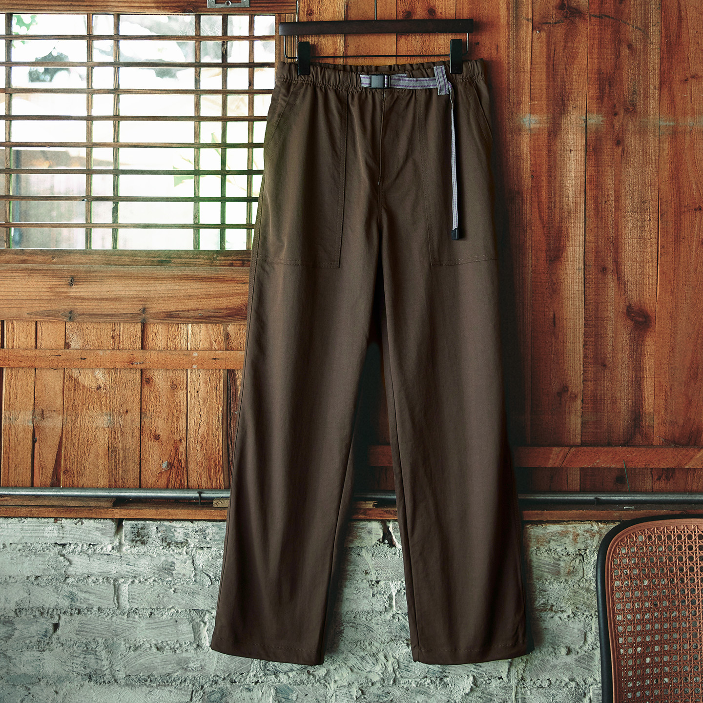 Japanese Outdoor Waterproof Drawstring Tied Leg Men'S Straight Leg Workwear Casual Pants