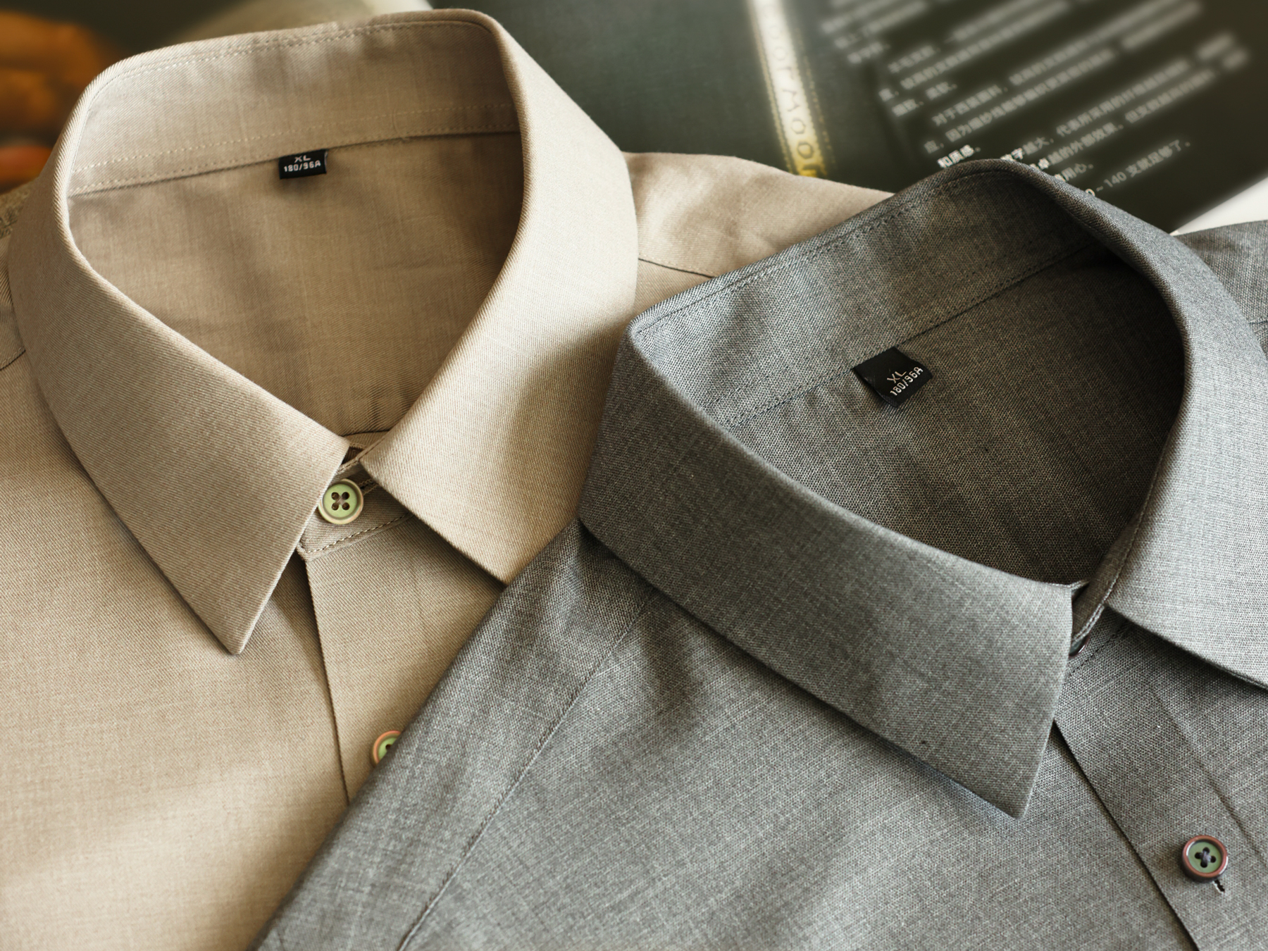 American casual commuting men's wrinkle resistant Modal long sleeved shirt