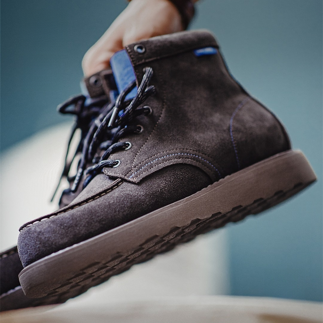 New Autumn And Winter Men'S Suede Leather Thick Soled Midsole American Retro Martin Boots