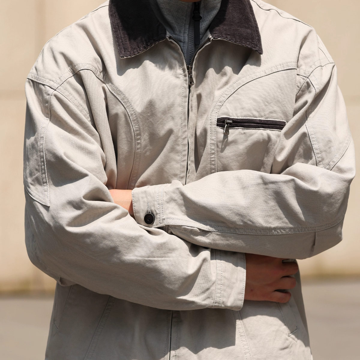 Amikaji Vintage Canvas Men'S 310g Vintage Detroit Workwear Jacket