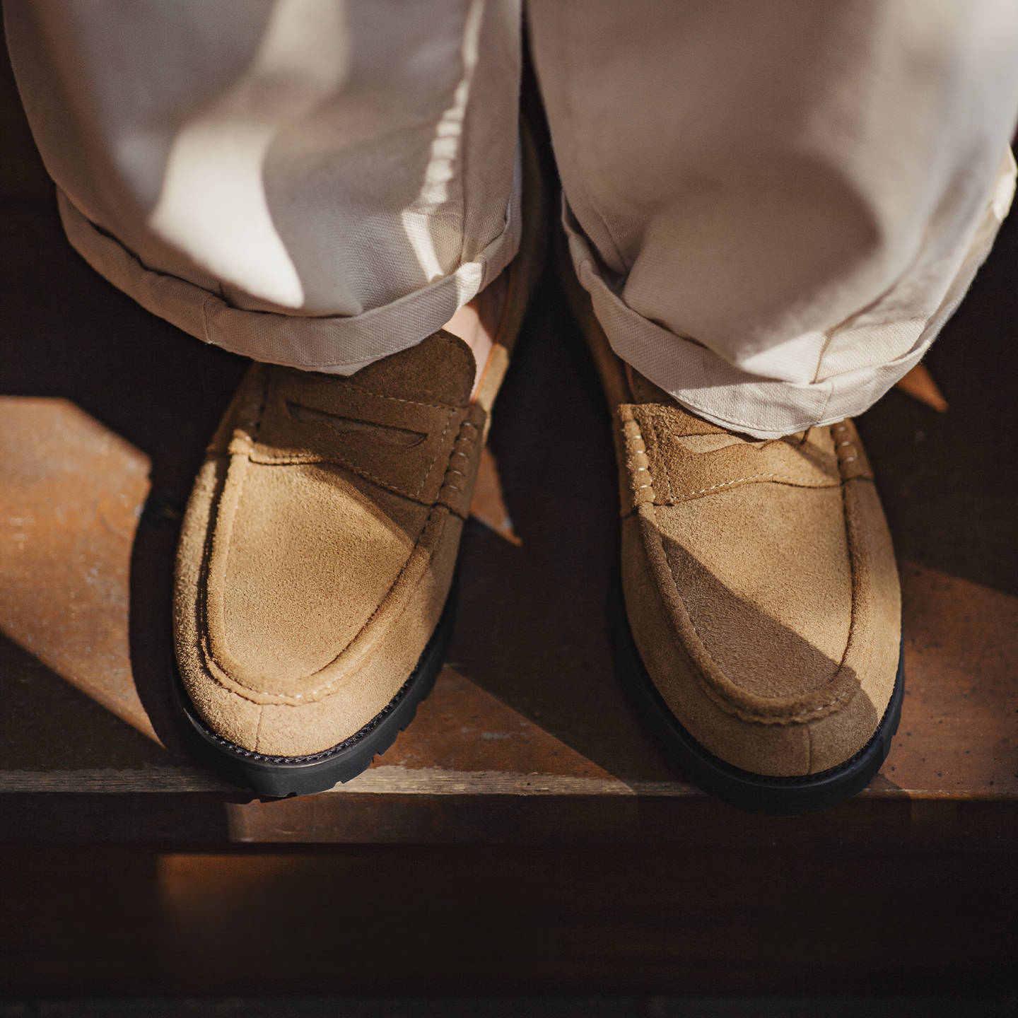 Old Money Style Men's 2025 New Leather Casual Flip Fur Leather Shoes