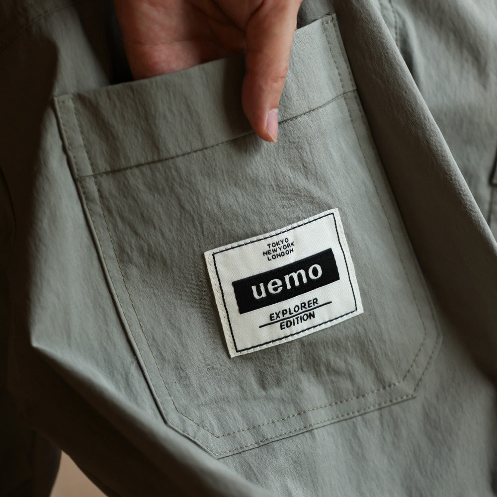 Outdoor workwear, long sleeved shirt, men's loose fit, casual and handsome, plus size shirt jacket