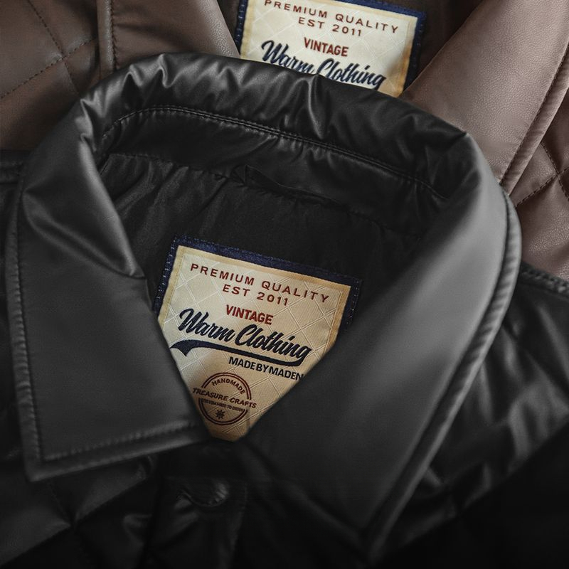 Maden Vintage Quilted Diamond Plaid Jacket Cotton Loose Lapel Warm Cotton Coat Jacket