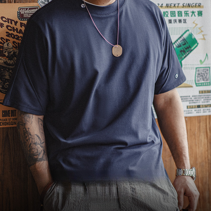 Maden casual 3A antibacterial quick drying sports breathable silhouette anti war short sleeved base shirt