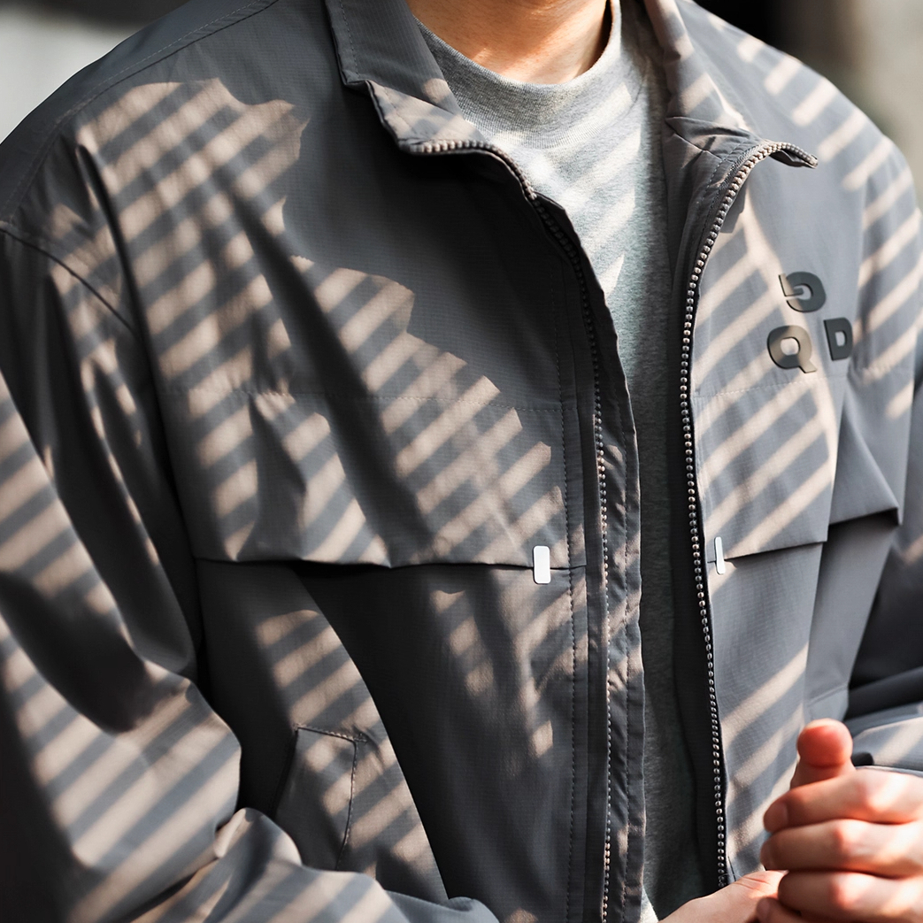 American Casual Waterproof Men'S Commuting Harrington Stand Up Collar Workwear Jacket