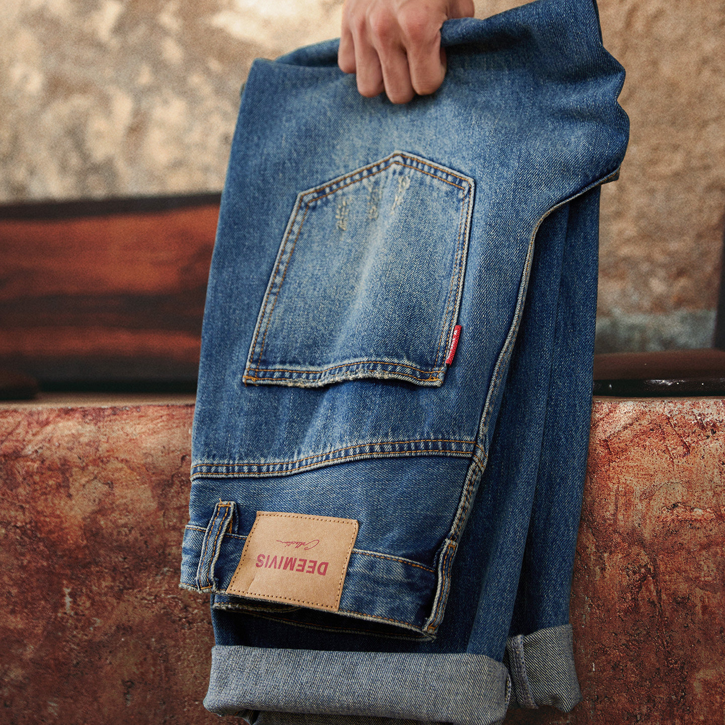 [Washing Bull] Autumn New American Retro Straight leg Jeans
