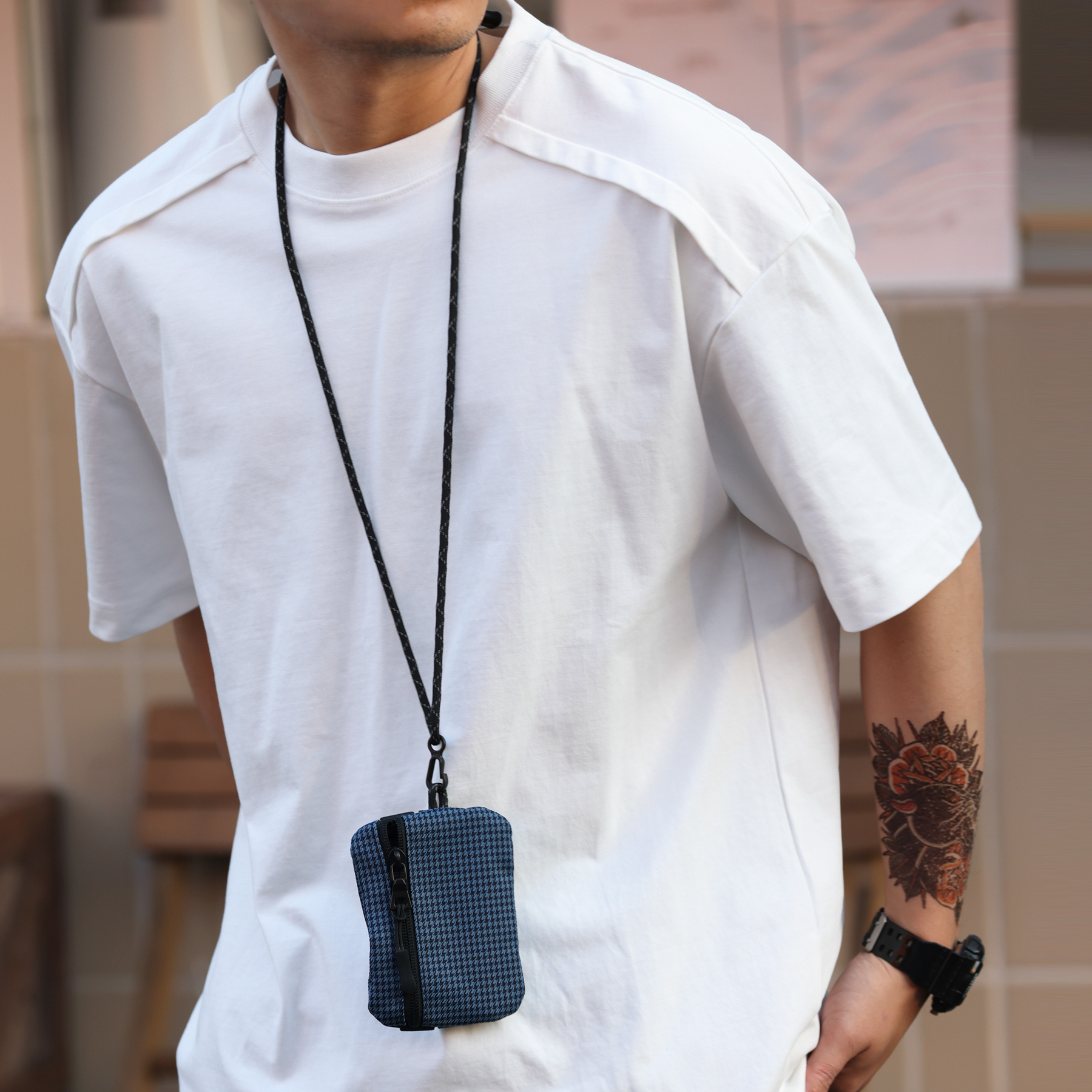 American style splicing cut MEN'S loose cotton casual short sleepshirts T-shirt