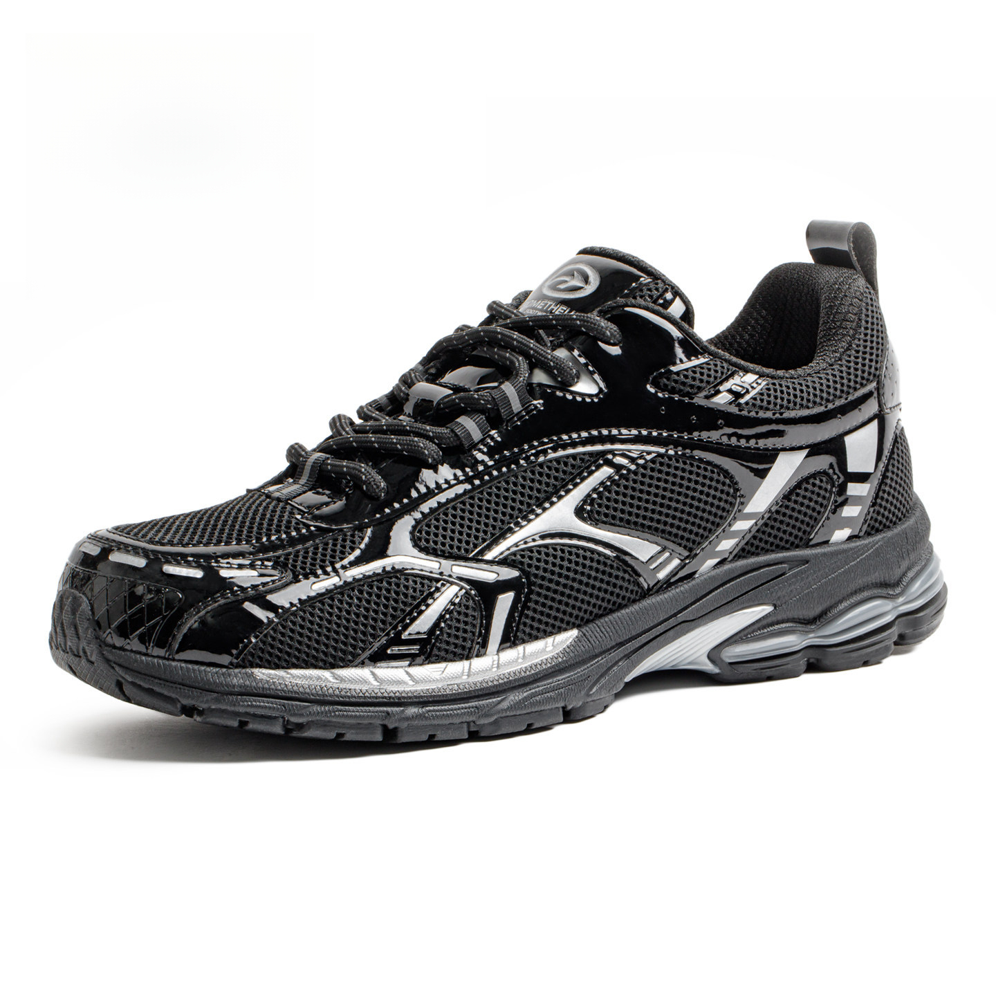 Retro Thick Bottom Silver Black Height Increasing Sports Mesh Cap Breathable Commuting New Casual Shoes