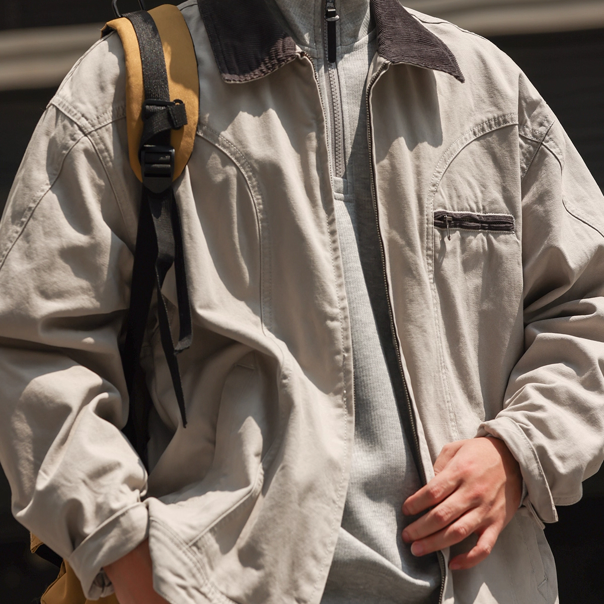 Amikaji Vintage Canvas Men'S 310g Vintage Detroit Workwear Jacket