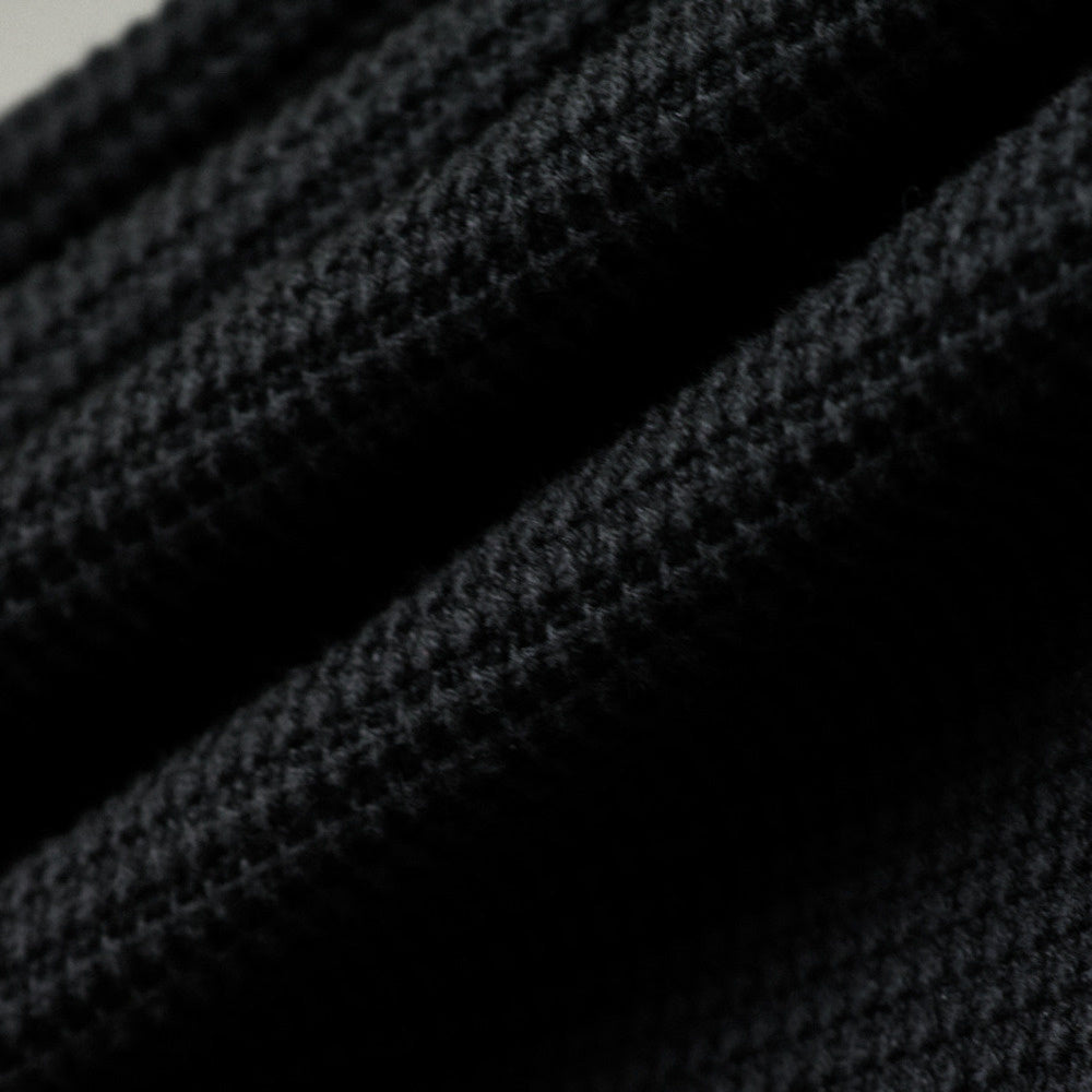 Fake two thick needle and thread sweaters for men, loose fit, sporty, lazy, long sleeved knitted base sweater