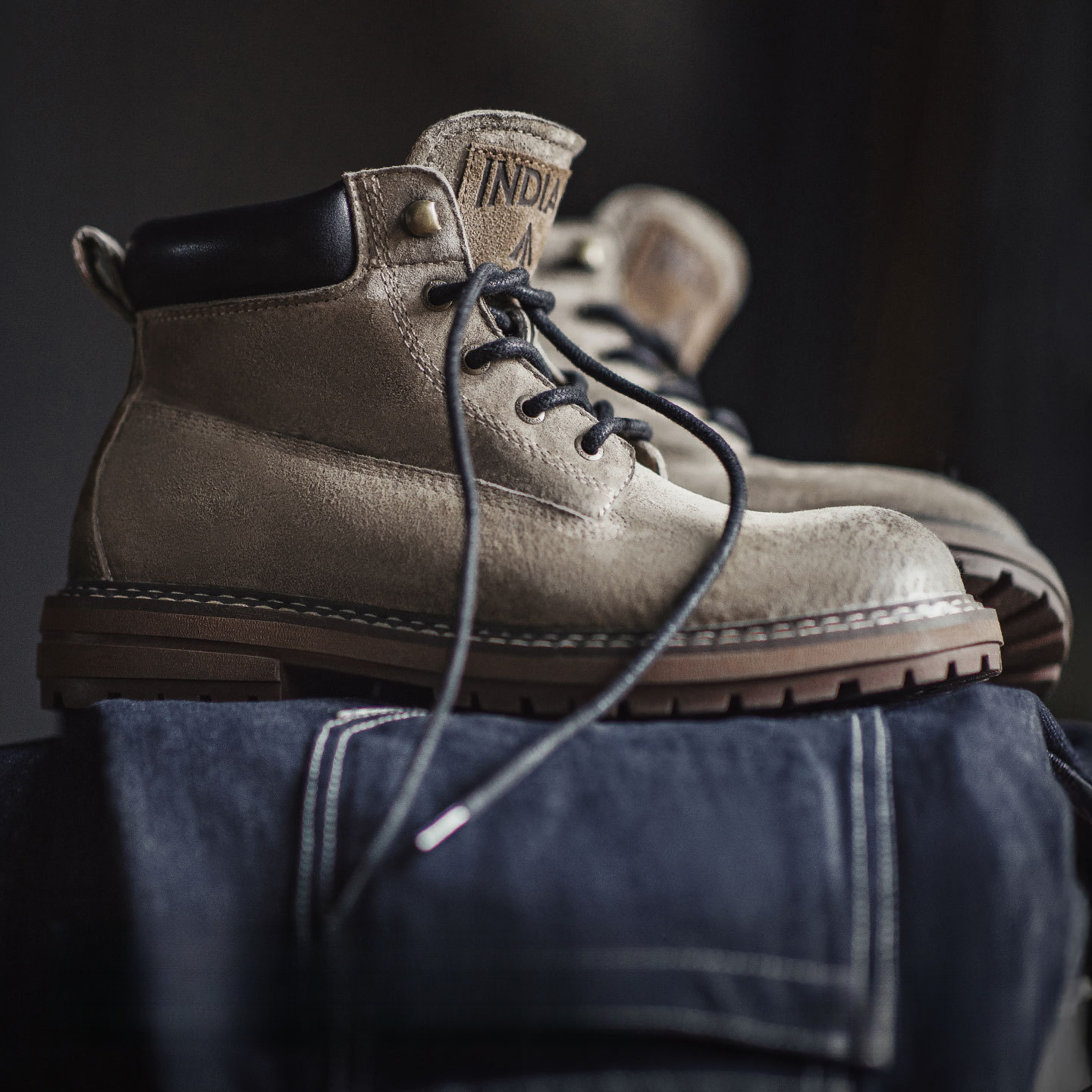 Autumn And Winter New American Retro Leather High-End Brown Mid Top Casual Boots