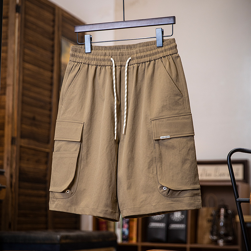 Summer American style new large pocket loose straight sports casual shorts
