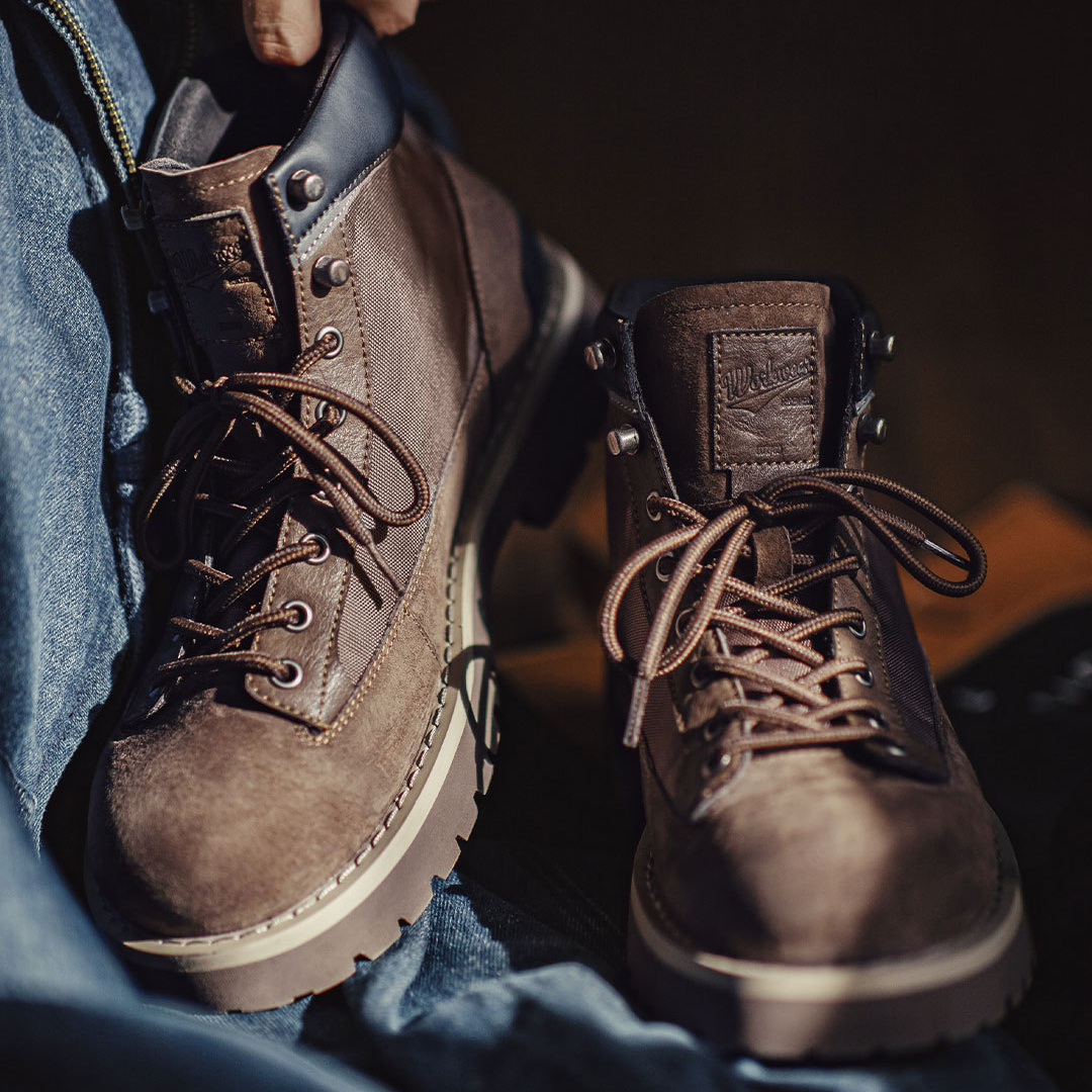 Men'S Autumn And Winter American Retro Mid Top Leather Thick Soled Martin Boots