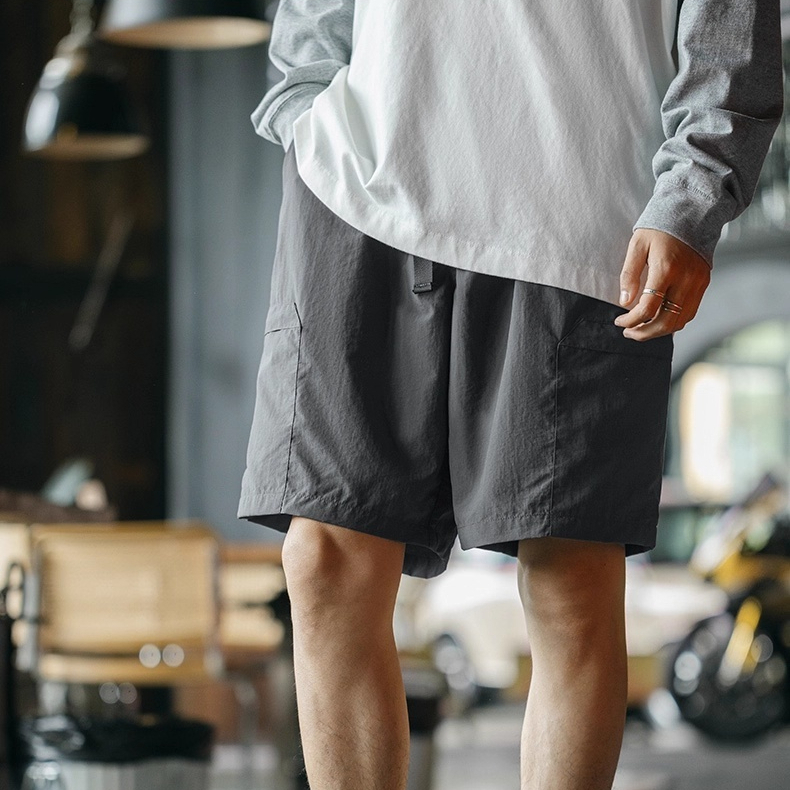 American military green elastic waist outdoor breathable thin workwear shorts