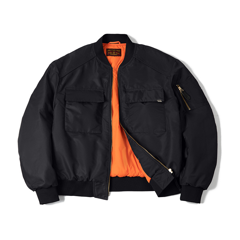Maden vintage MA1 pilot cotton jacket military style thick baseball uniform coat