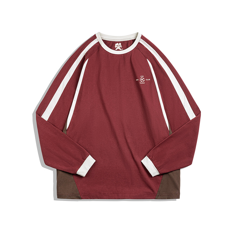 Vintage Arsenal Jersey Wine Red Pure Cotton Long Sleeved Sports T-Shirt