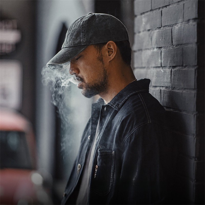 Maden Matte Baseball Hat Casual Washed Old Adjustable Duck Tongue Hat