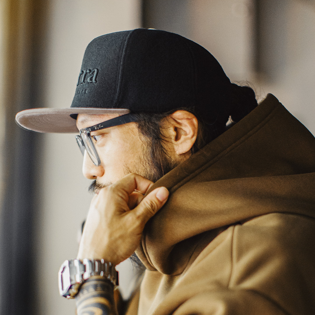 American Flat Brimmed Black Embroidered Hip-Hop Men'S Duckbill Cap