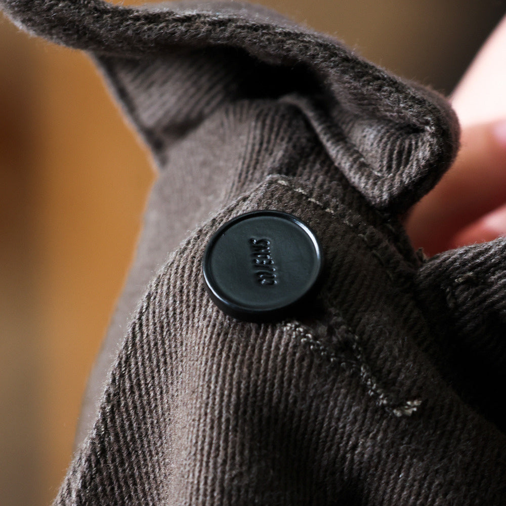 Cotton workwear jacket men's loose four pocket style, paired with a tough guy logging jacket