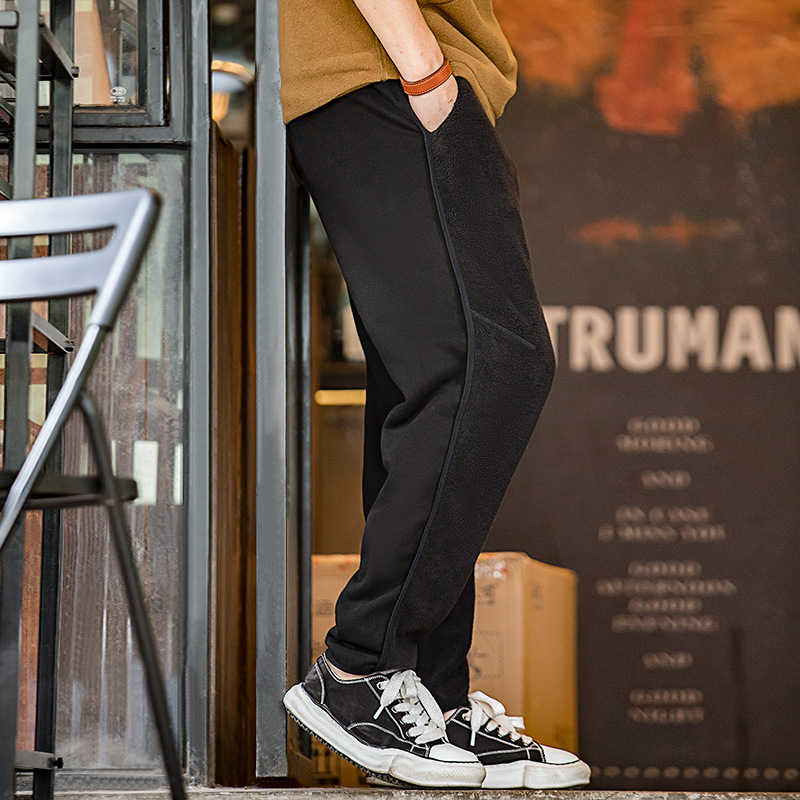 Maden Shake fleece knitted thickened warm and micro elastic casual sports pants