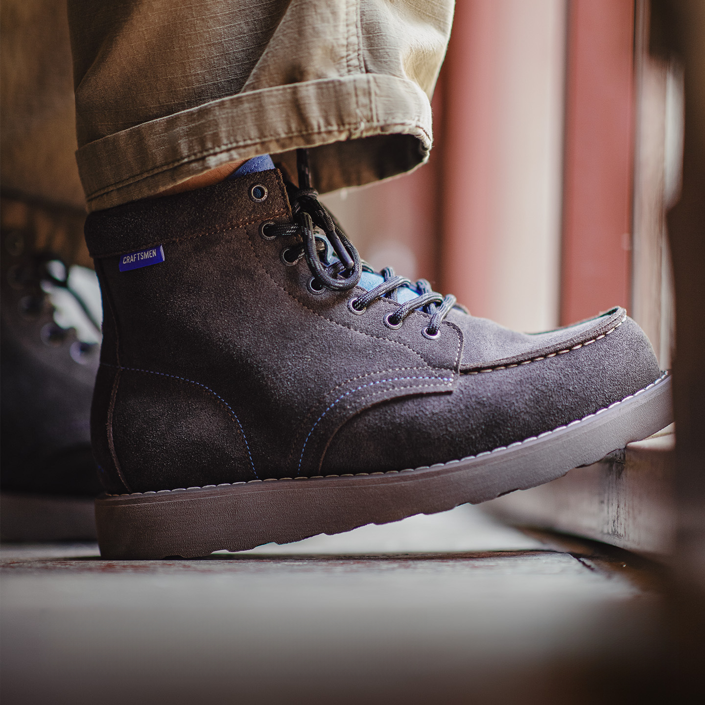 New Autumn And Winter Men'S Suede Leather Thick Soled Midsole American Retro Martin Boots