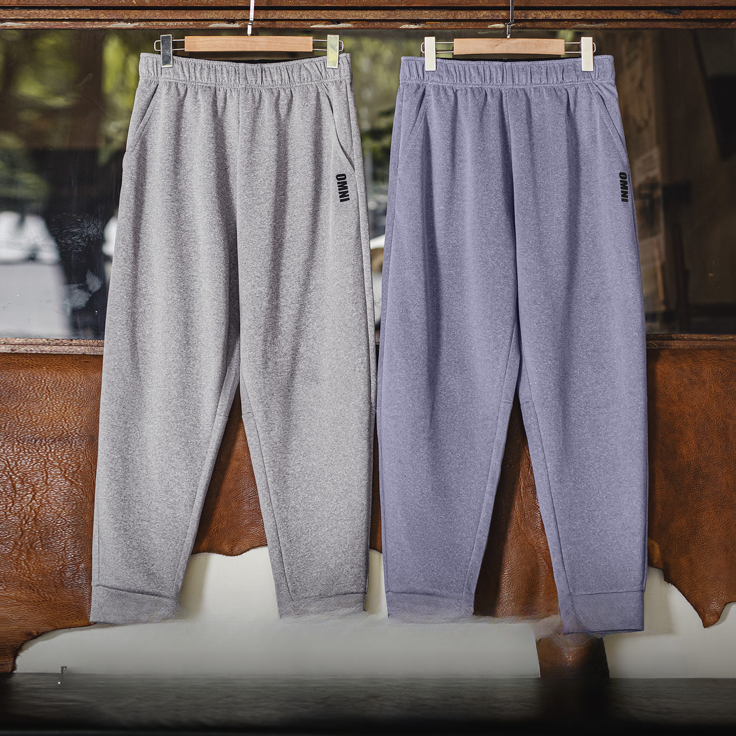 American Casual Easypants Gray Straight Leg Ankle Sports Pants