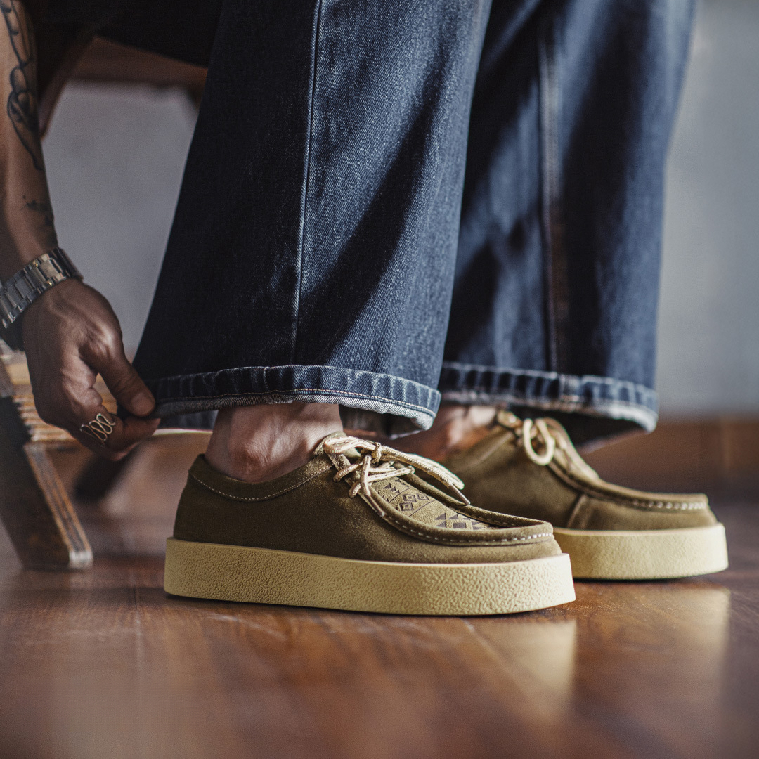 Men's autumn new Navajo vintage workwear thick soled casual leather shoes