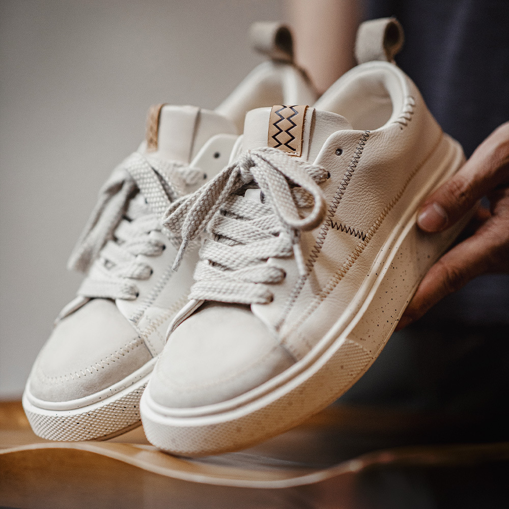 Maden's summer men's design sense niche casual sports versatile thick sole small white shoes