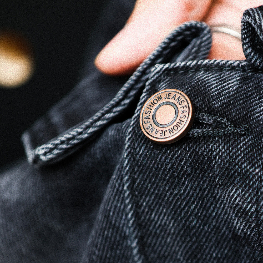 Storm Knight denim jacket men's cashew flower patchwork pocket design hunting motorcycle jacket