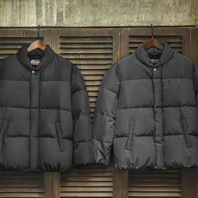 Madden Workwear American Casual Stand-up Collar Jacket down Jacket 90 White Duck down Warm and Loose Puffer Jacket Coat Men's Winter