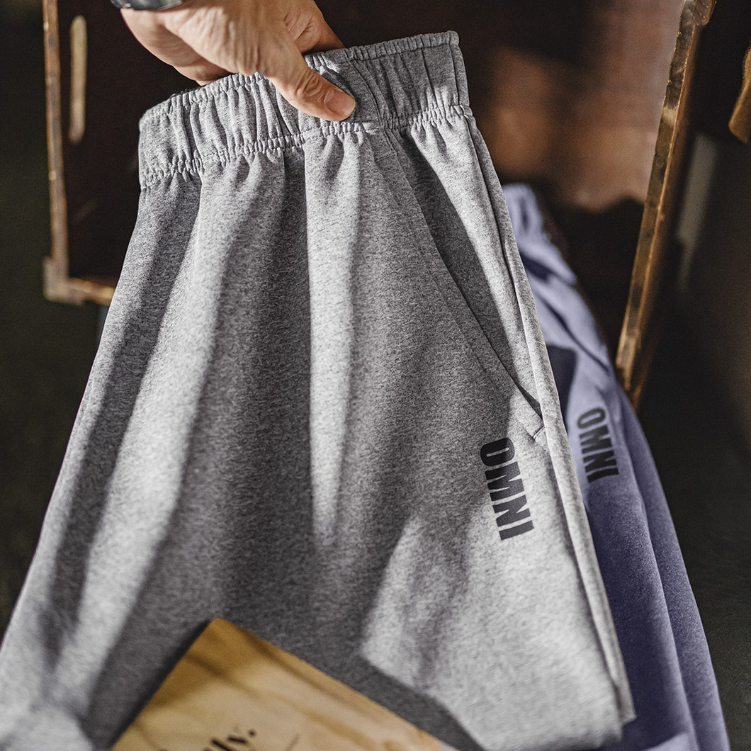 American Casual Easypants Gray Straight Leg Ankle Sports Pants