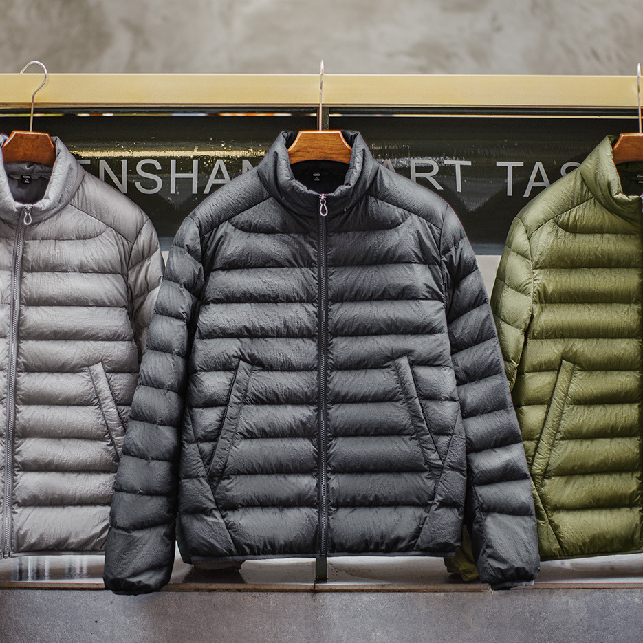 American Style Ultra-Thin Men'S Autumn And Winter White Duck Down Jacket