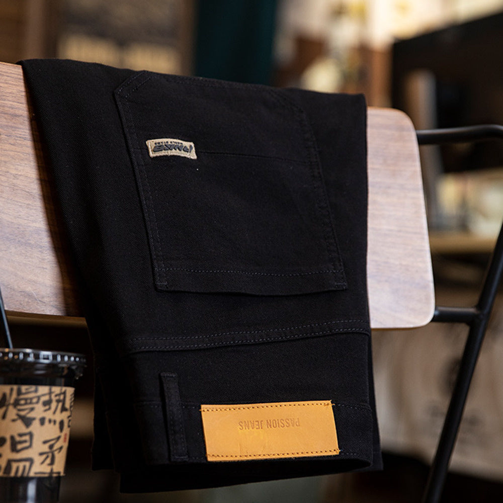 2025 American retro men's Lyocell spring and summer new loose straight leg pants