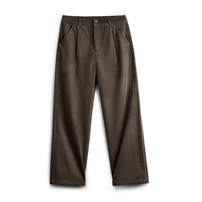 Maden retro corn grain corduroy casual pants with loose texture and pure cotton straight leg pants
