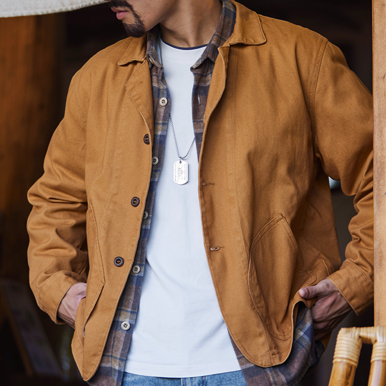 American Retro Citywalk Ginger Men'S 2025 Autumn New Loose Casual Jacket