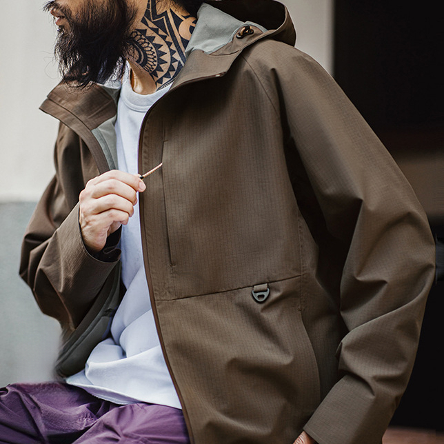 Marden Workwear Gorpcore Three-Proof Shell Jacket Outdoor Windproof Waterproof Hard Shell Jacket Hiking Mountaineering Clothing Men's Autumn